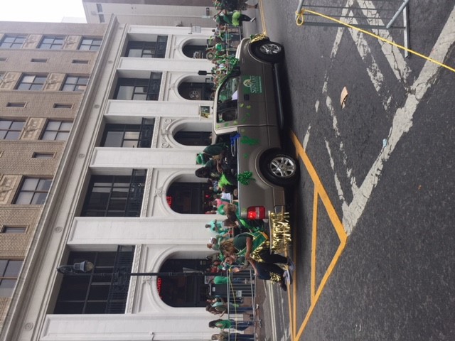 Saint Leo University in the Savannah, Ga. St. Patrick's Day parade on March 17, 2018